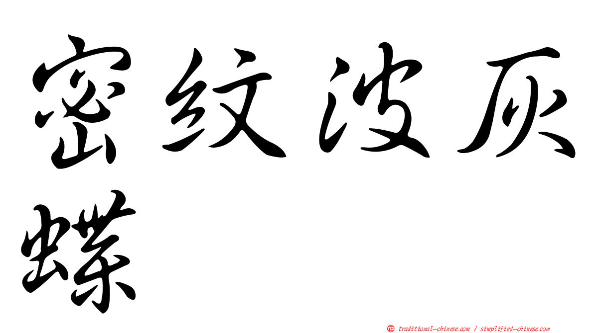 密紋波灰蝶