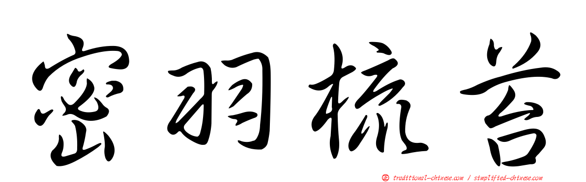 密羽梳苔