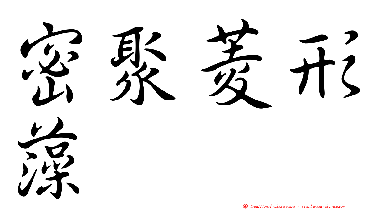密聚菱形藻