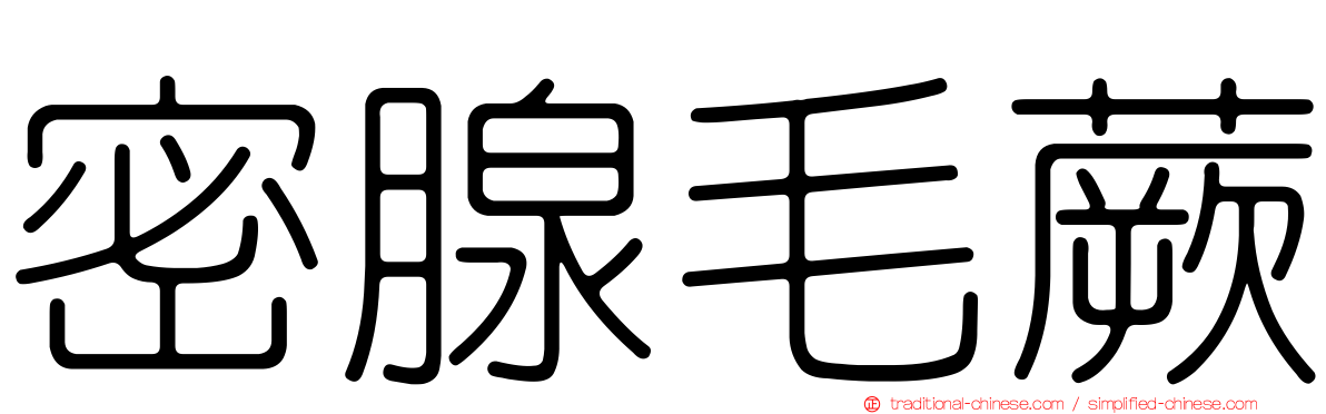 密腺毛蕨