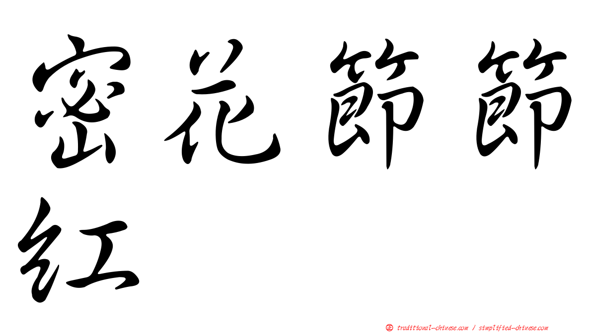 密花節節紅