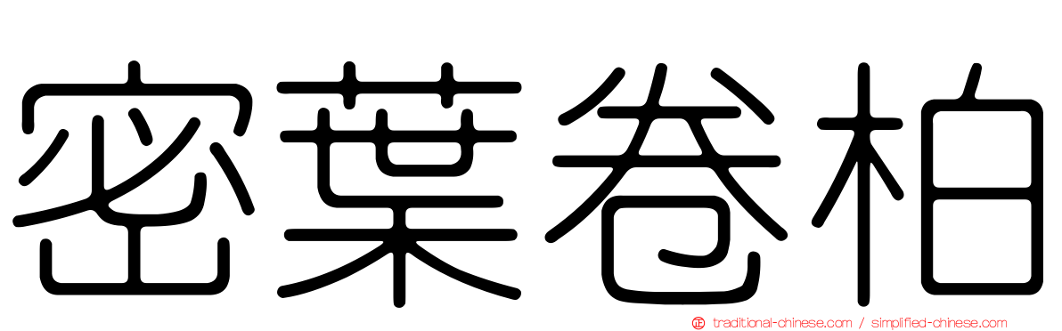 密葉卷柏