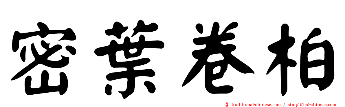 密葉卷柏