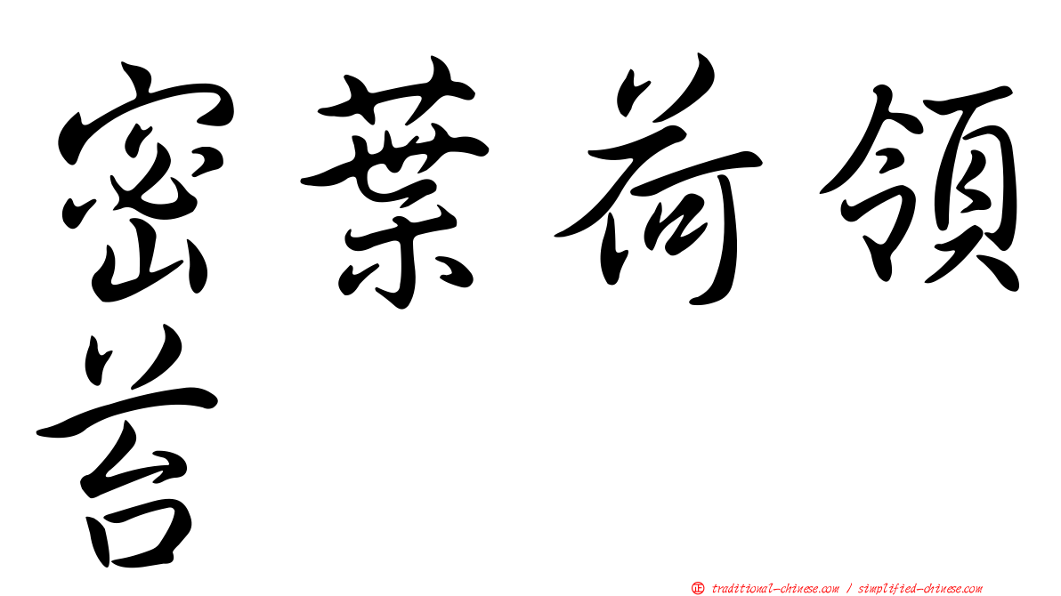 密葉荷領苔