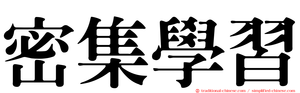 密集學習