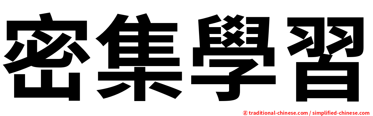 密集學習