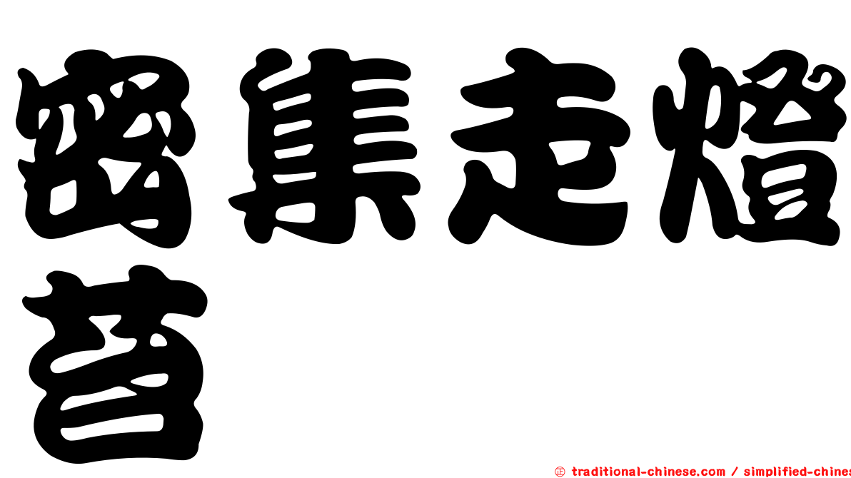 密集走燈苔