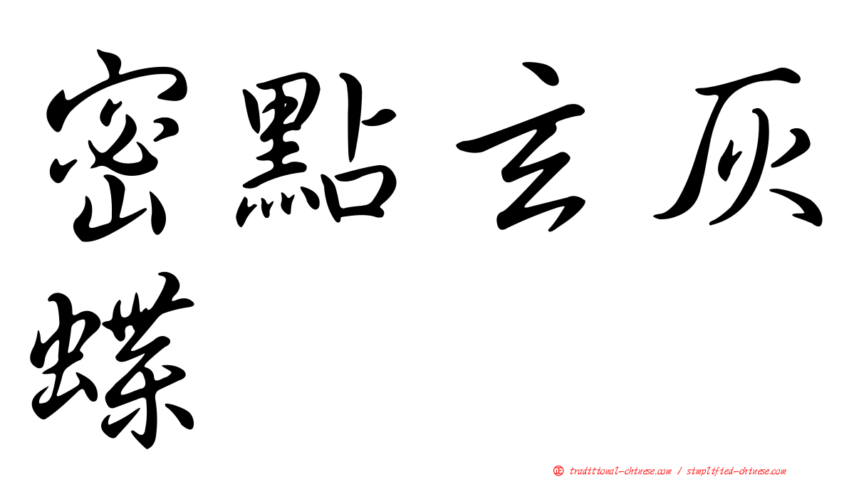 密點玄灰蝶