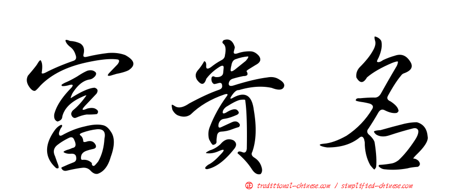 富貴名