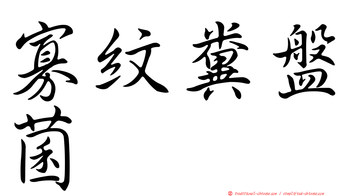 寡紋糞盤菌