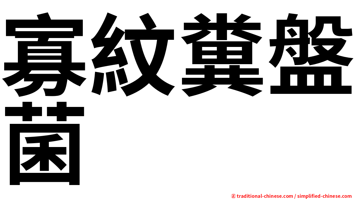 寡紋糞盤菌