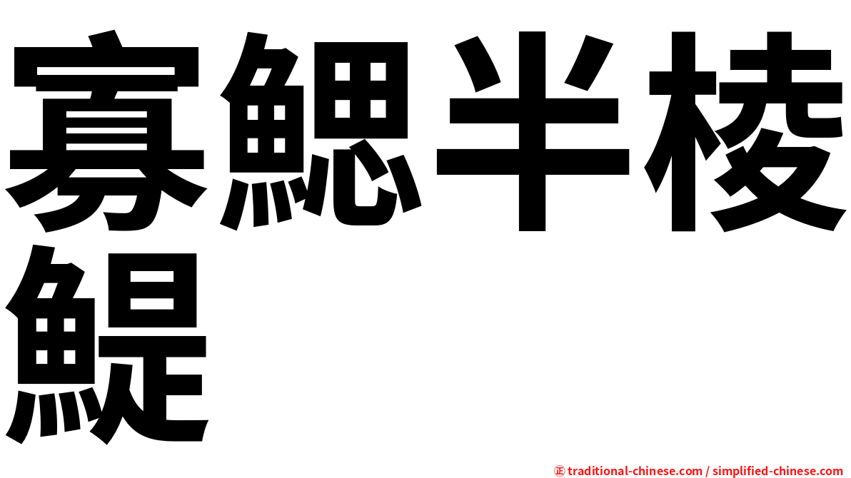 寡鰓半棱鯷