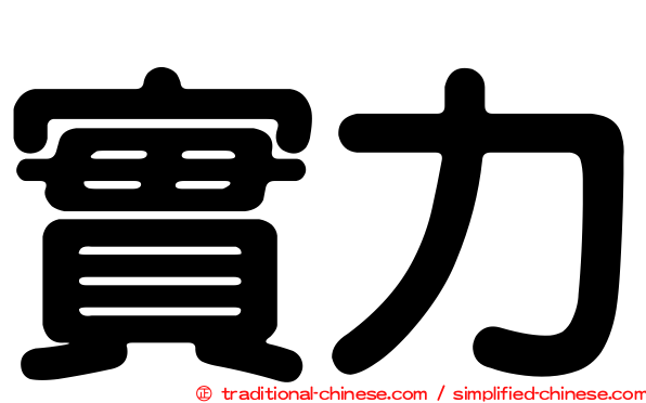 實力