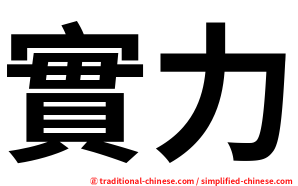 實力