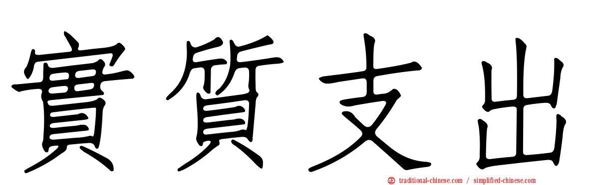 實質支出