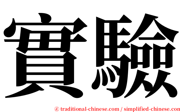 實驗 serif font