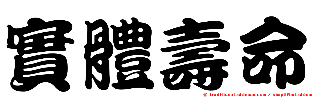 實體壽命