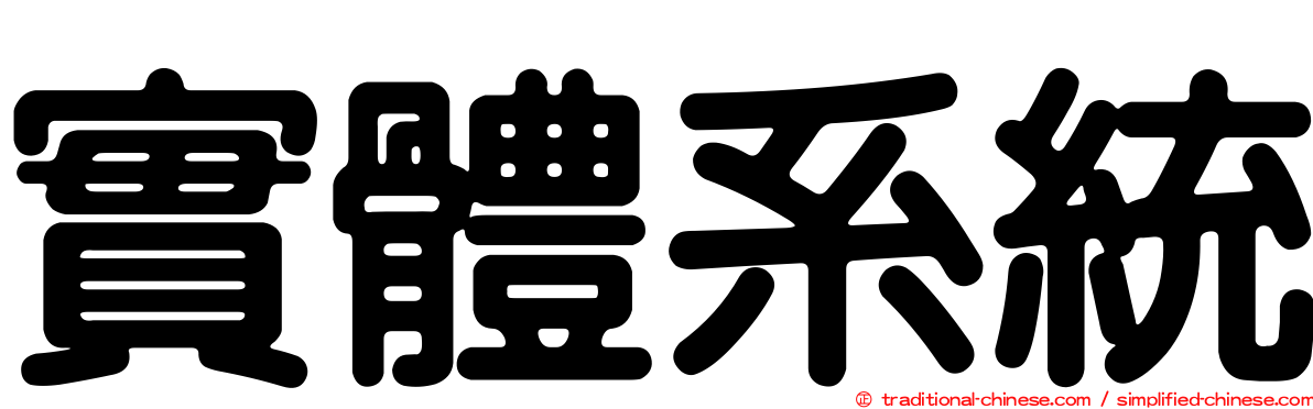 實體系統