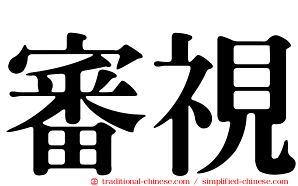 審視
