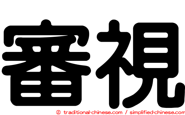 審視