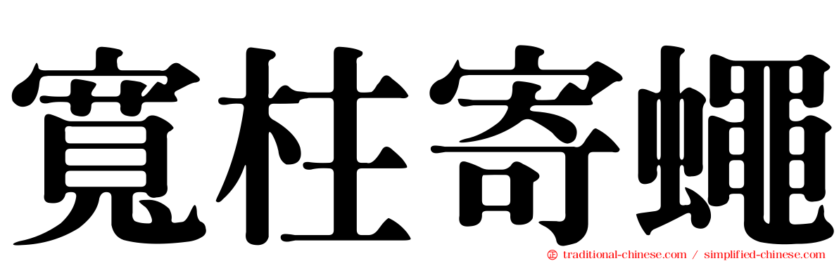 寬柱寄蠅