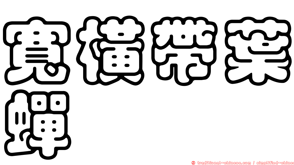 寬橫帶葉蟬