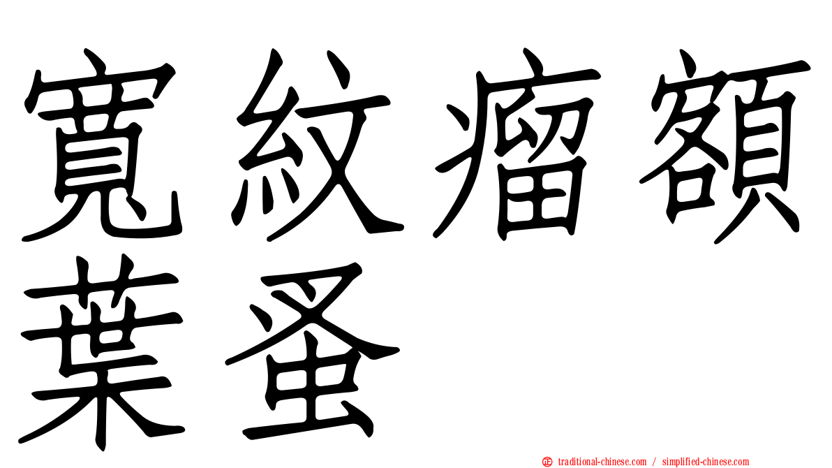 寬紋瘤額葉蚤