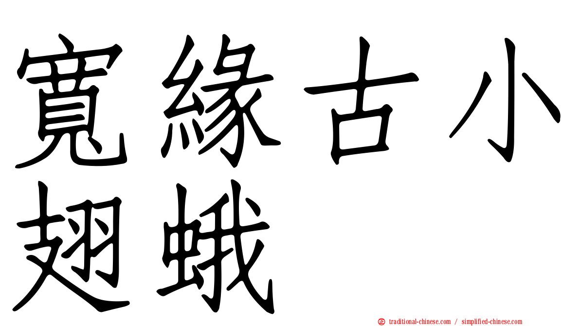 寬緣古小翅蛾