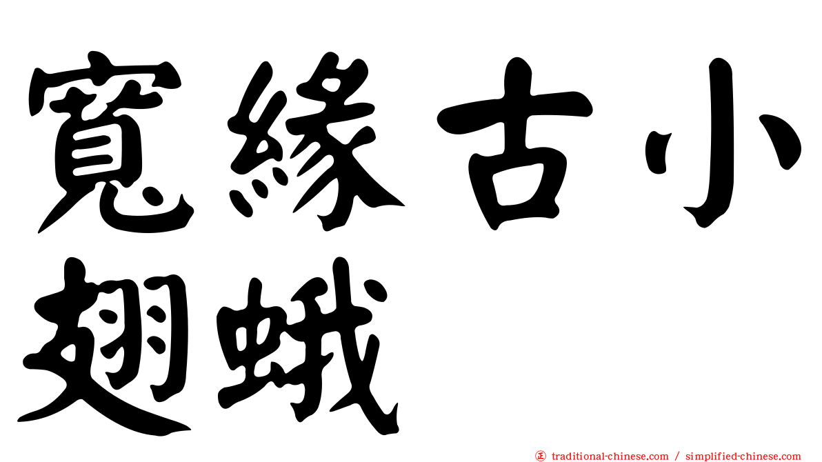 寬緣古小翅蛾