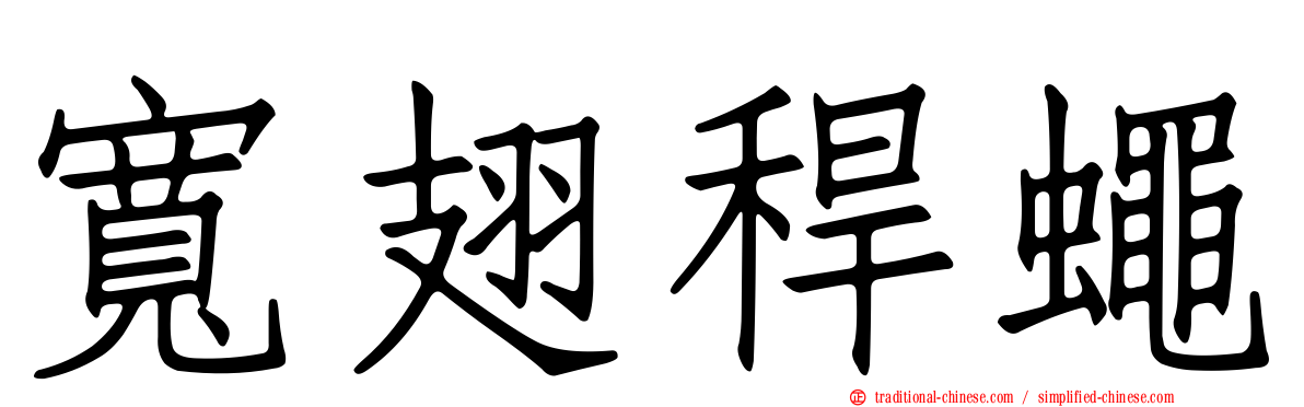 寬翅稈蠅