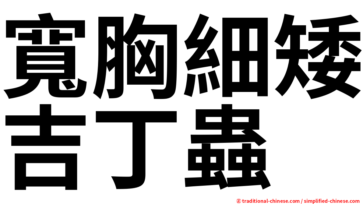 寬胸細矮吉丁蟲