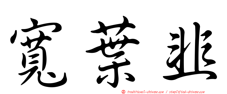 寬葉韭