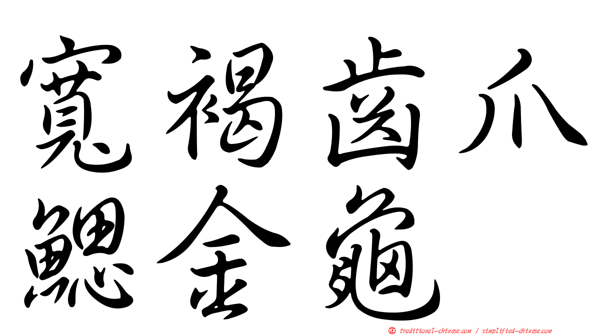 寬褐齒爪鰓金龜