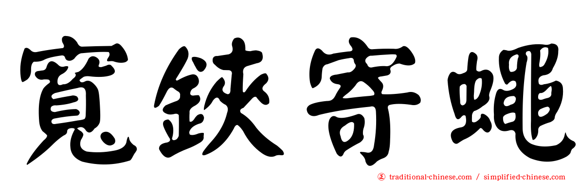 寬鋏寄蠅
