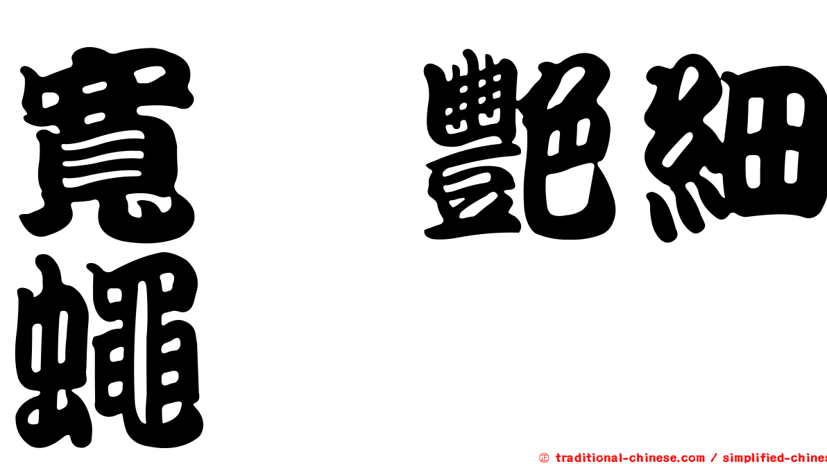 寬鋏艷細蠅