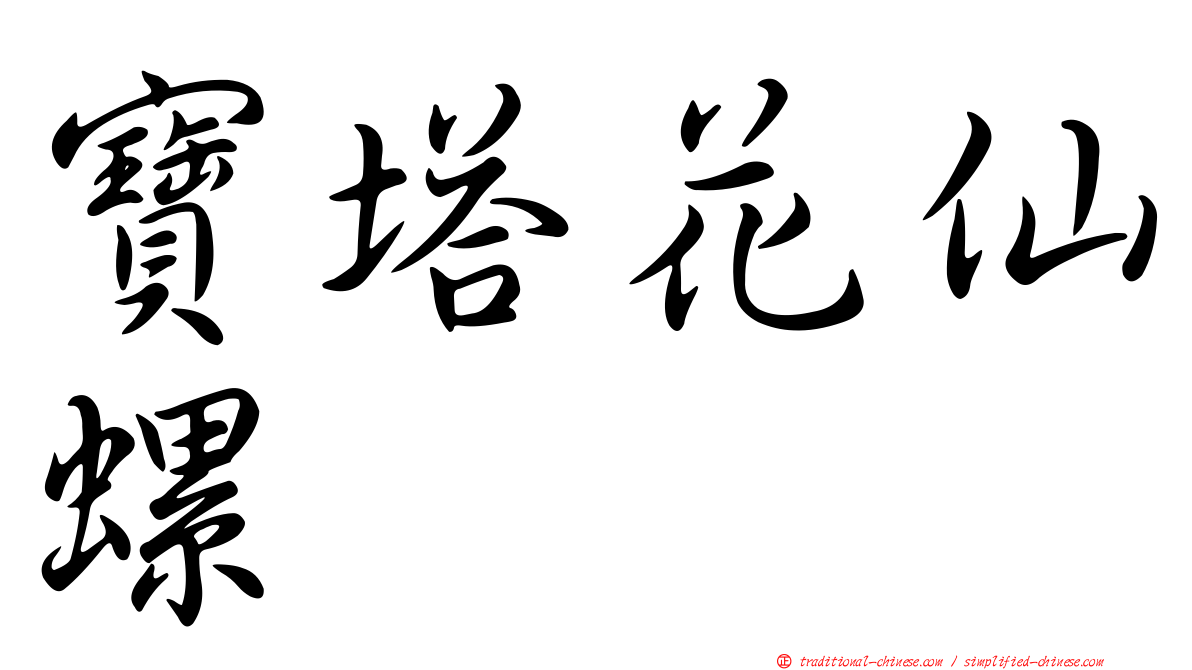 寶塔花仙螺