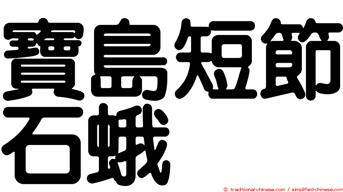 寶島短節石蛾