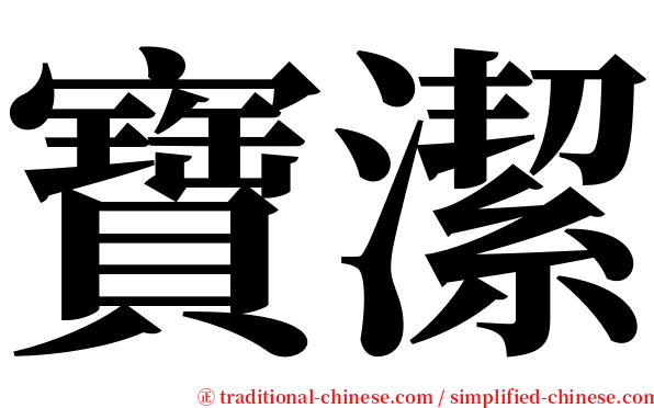 寶潔 serif font
