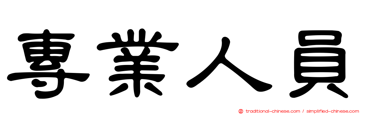 專業人員