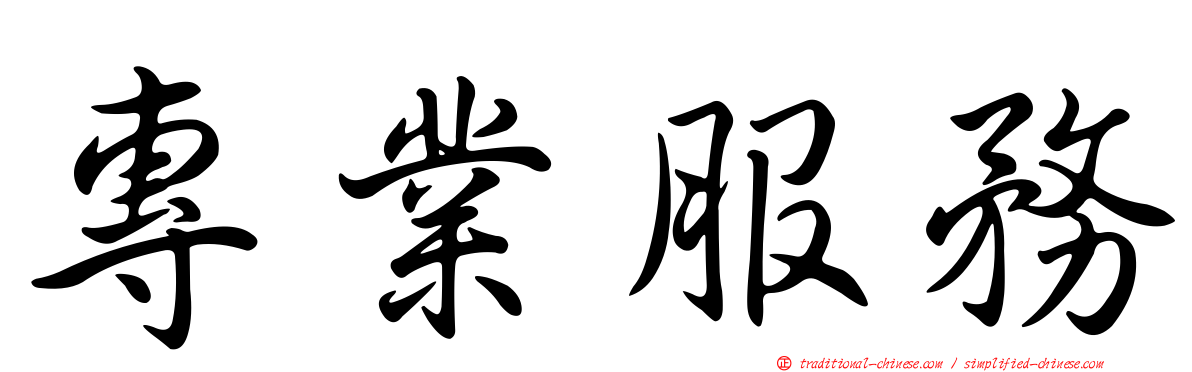 專業服務