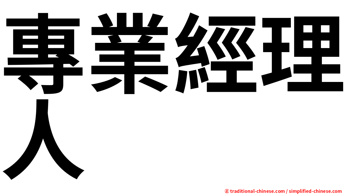 專業經理人