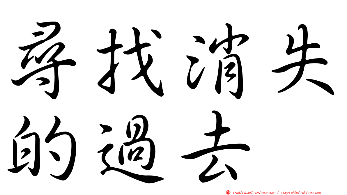 尋找消失的過去