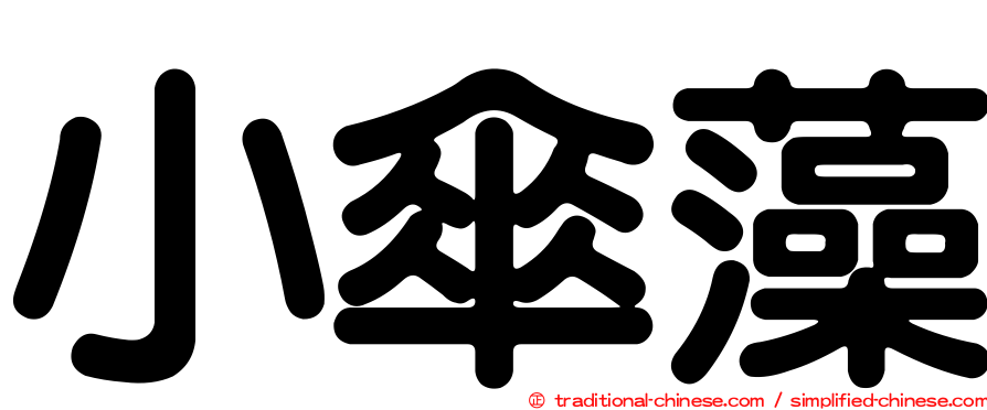 小傘藻