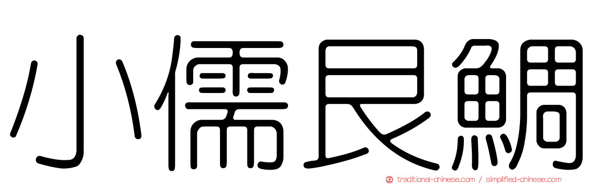 小儒艮鯛