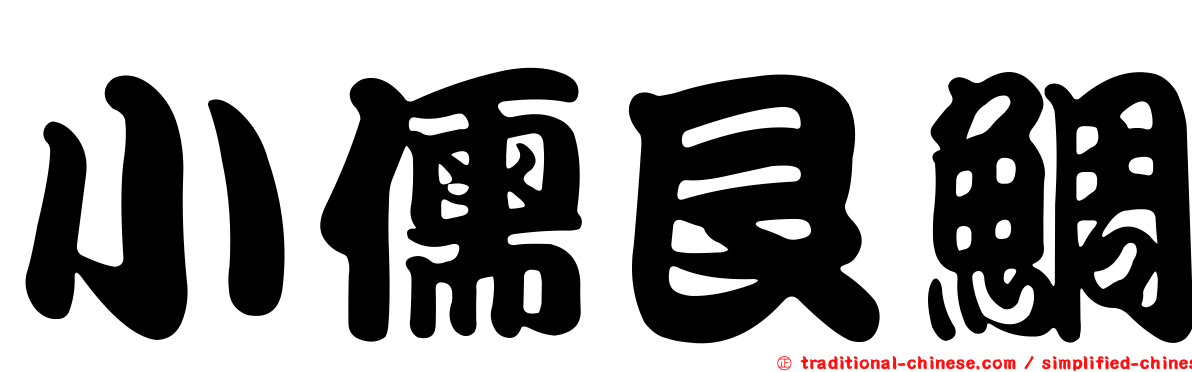 小儒艮鯛
