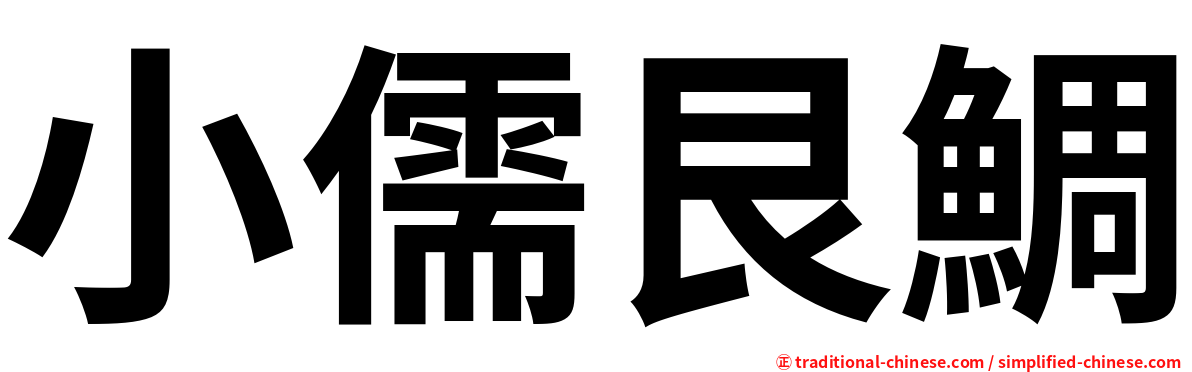 小儒艮鯛
