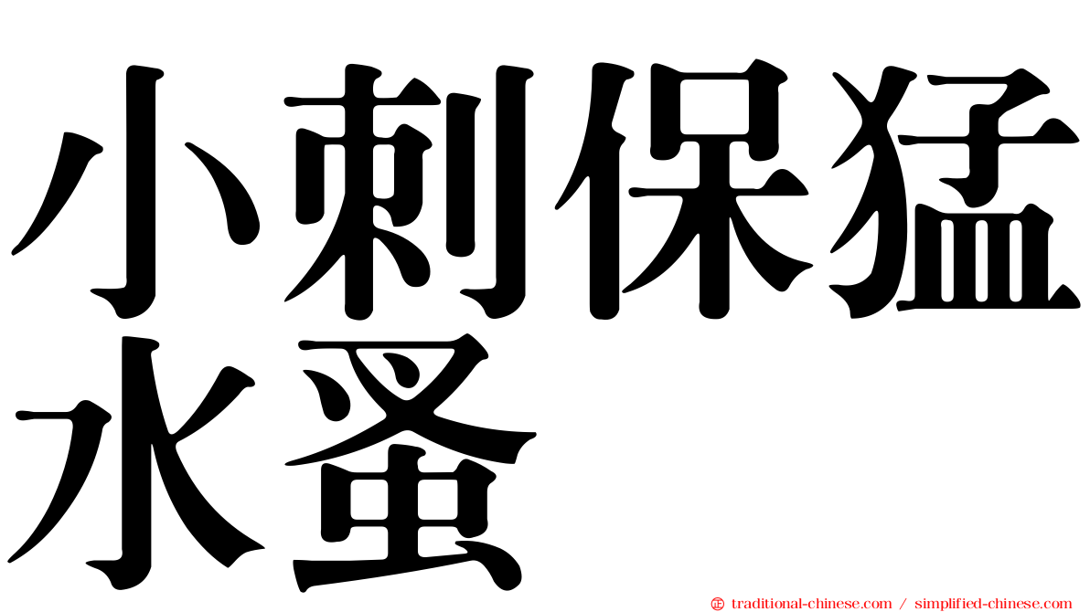 小刺保猛水蚤