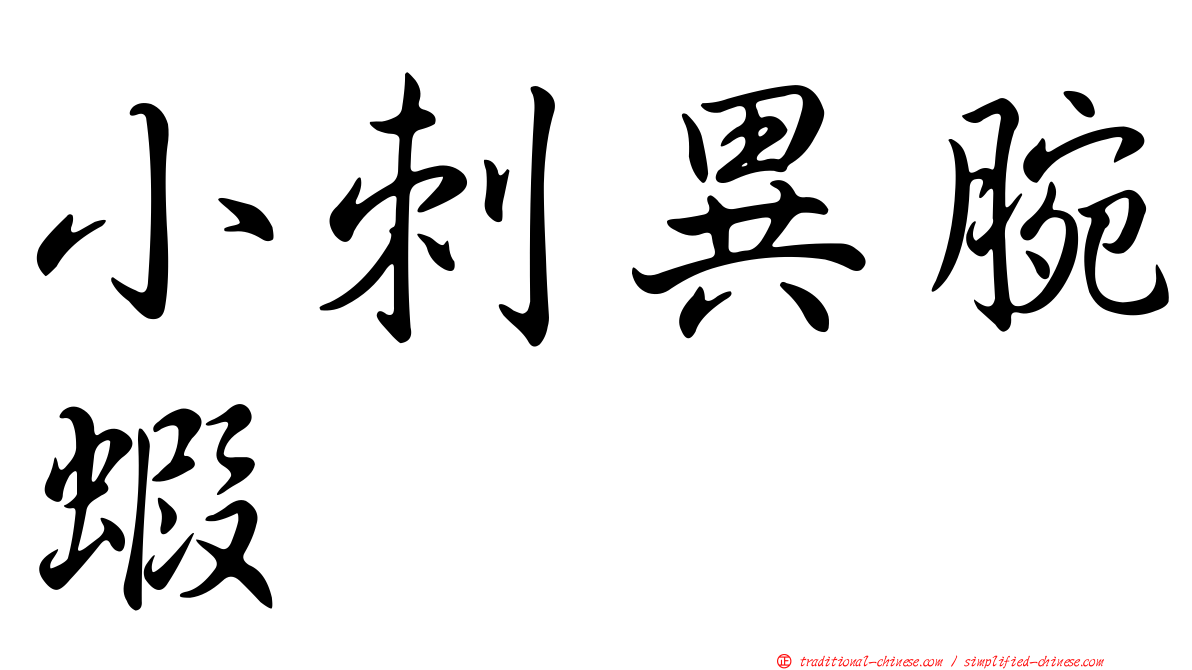 小刺異腕蝦
