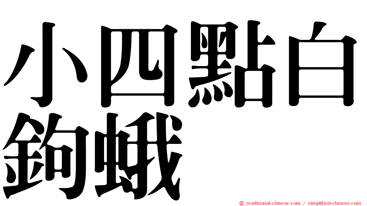 小四點白鉤蛾
