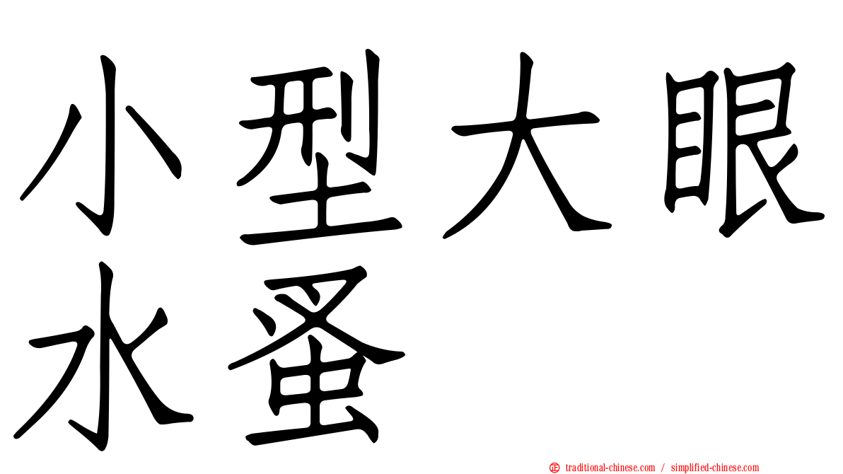小型大眼水蚤